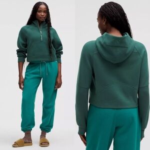 NWT 🍋 Lululemon‎ Scuba Oversized Half-Zip Hoodie Storm Teal Size XS/S